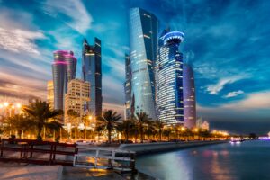 evening houses skyscrapers qatar 1596916623