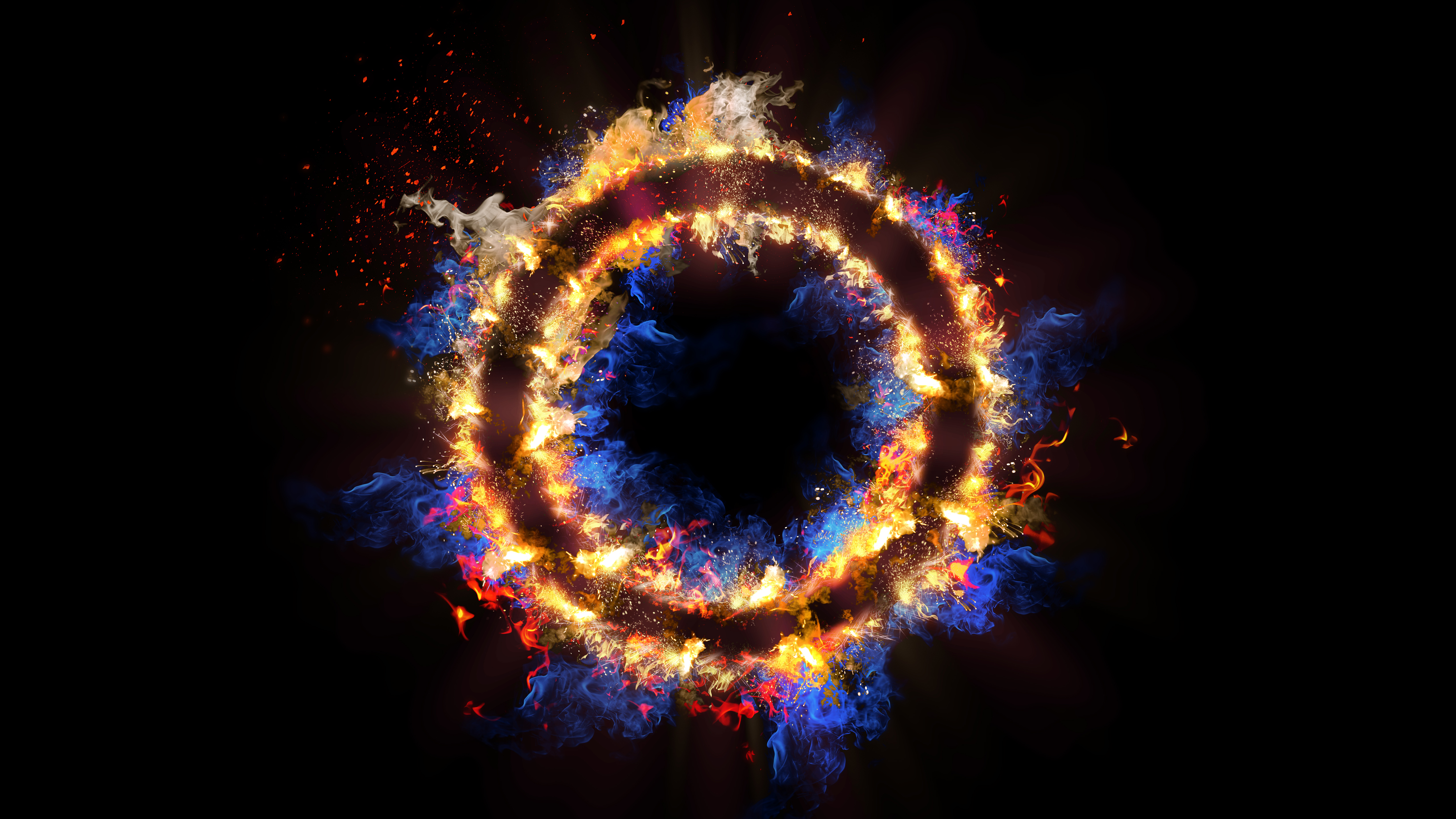 flame circle 3d abstract 1596929105