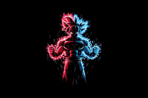 god red blue goku dragon ball z 1596921409