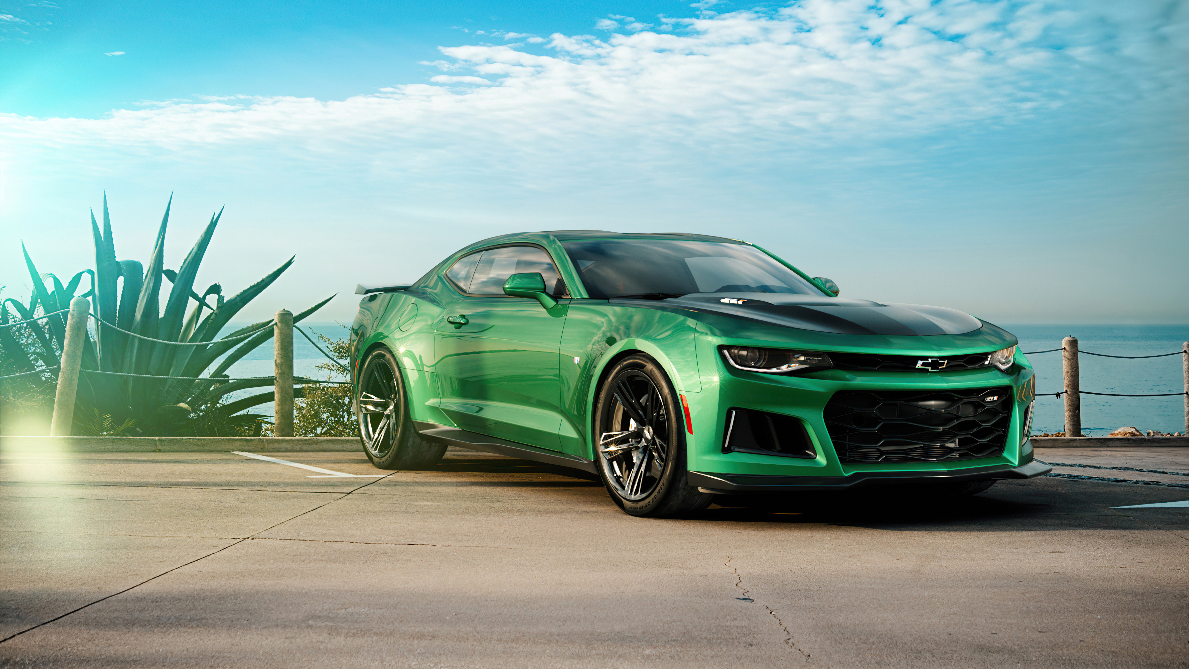 green camaro 4k 1596906086