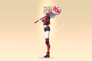 harley quinn minimalism 1596914949