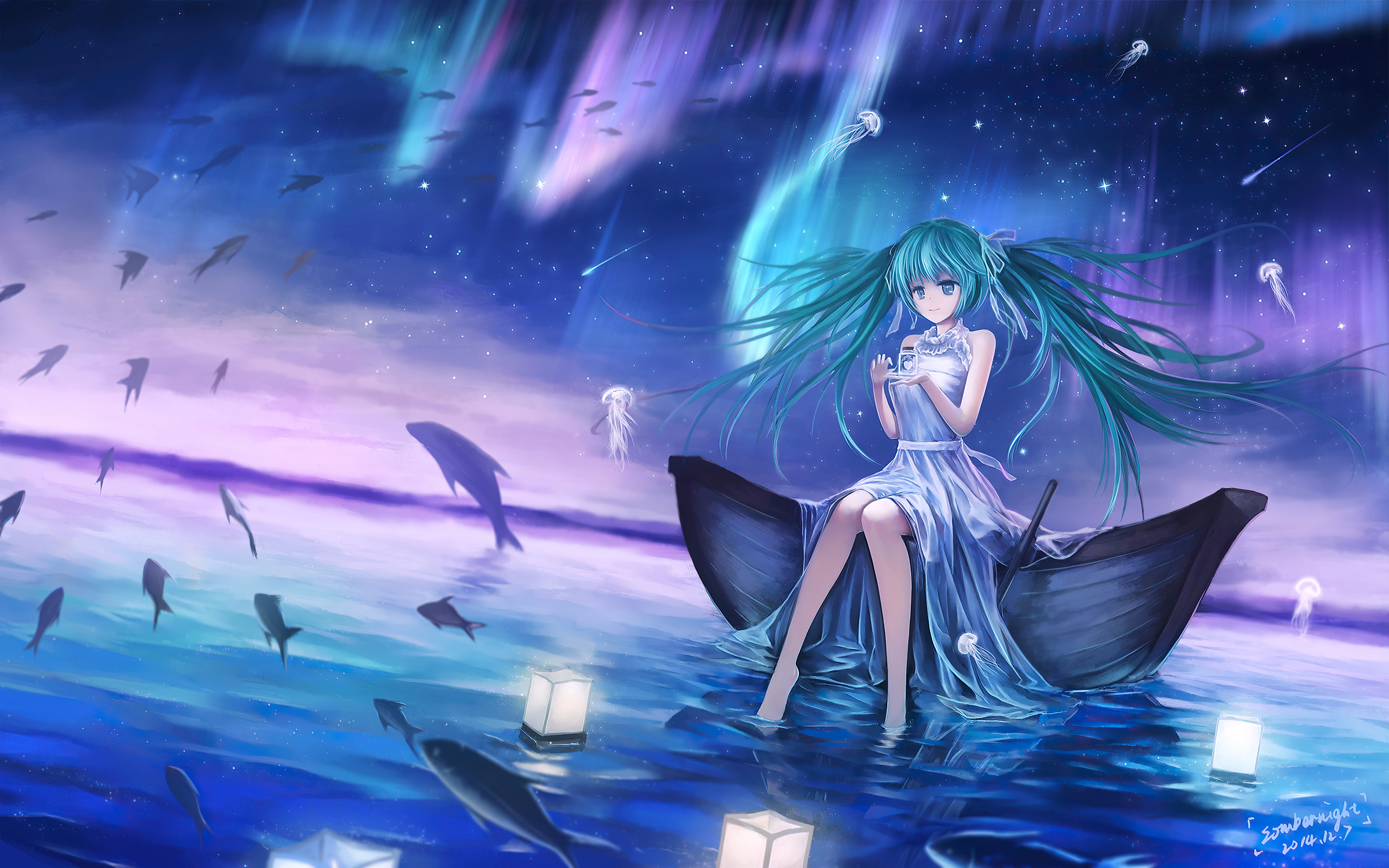 Anime Vocaloid HD Wallpaper by 蝶夜