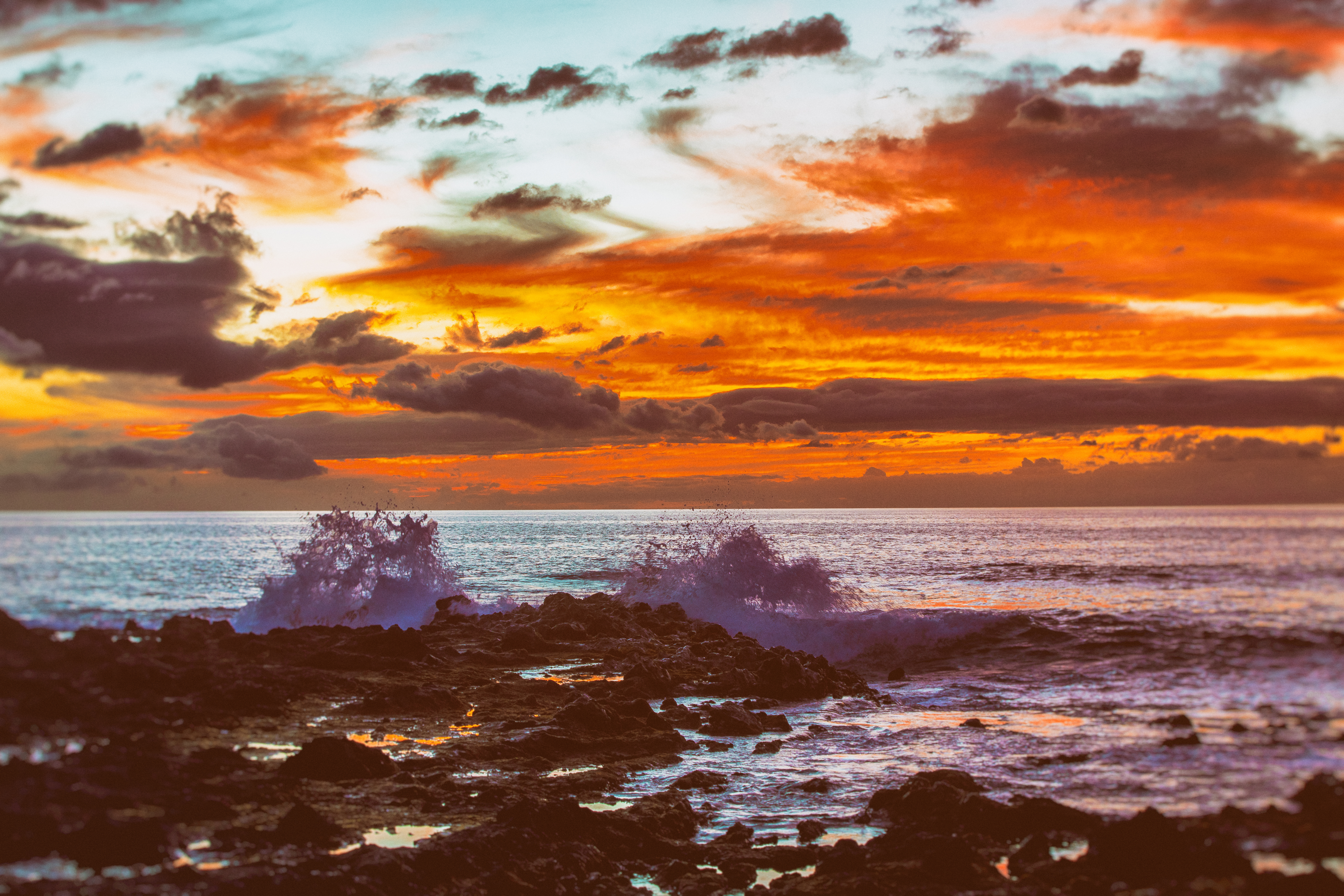 Wallpaper 4k Hawaii Sunset