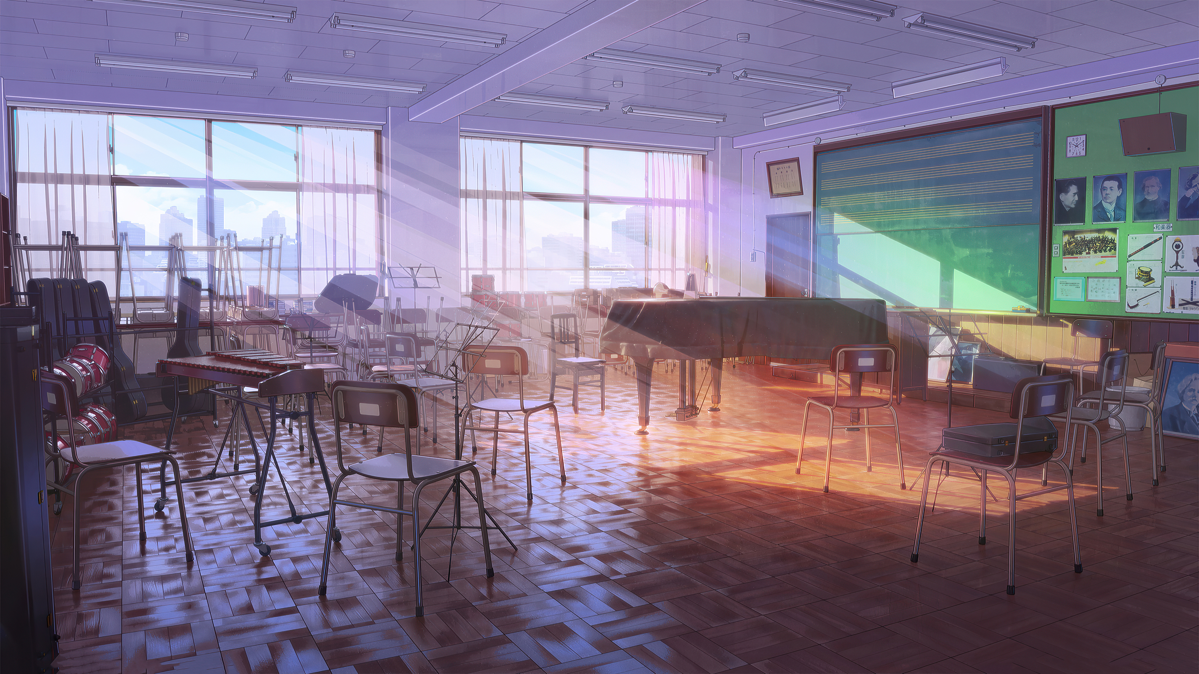 School Cleaning Anime Wind Activity Poster Background Material Wallpaper  Image For Free Download  Pngtree