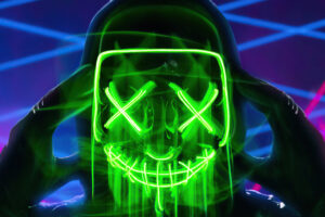 neon green mask triangle guy 1596932635