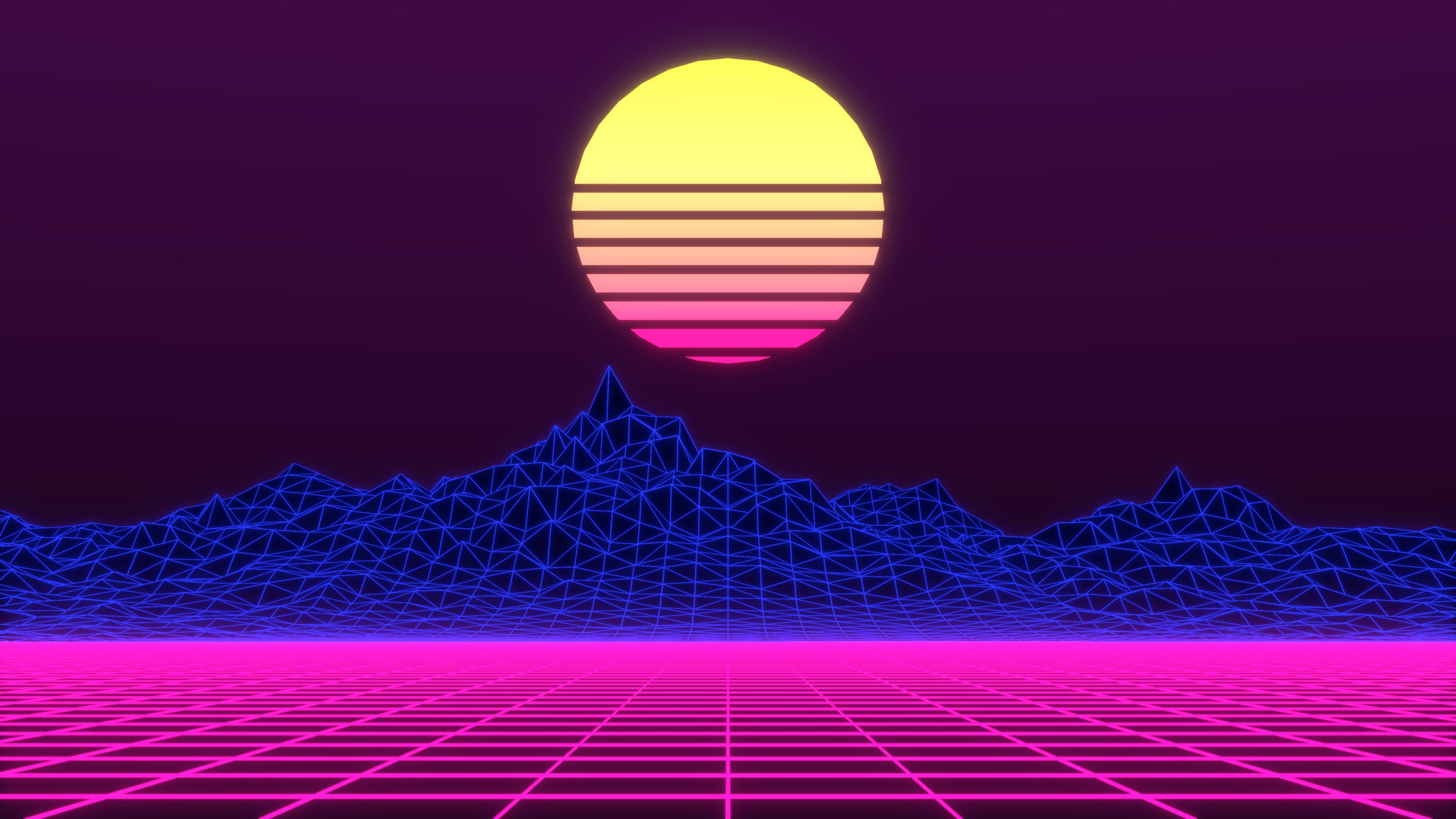 neon retrowave minimalism 1596924447