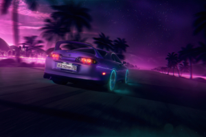 neonnight toyota supra 4k 1596904794