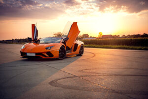 orange lamborghini aventador 4k 1596904768