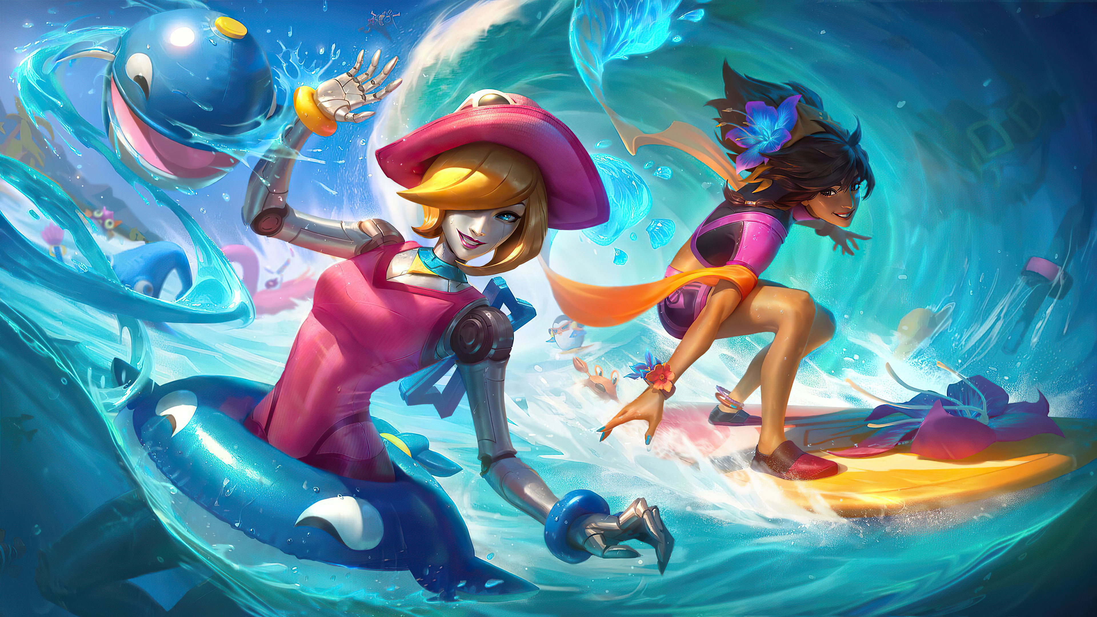 pool party orianna and taliyah 4k 1598657314