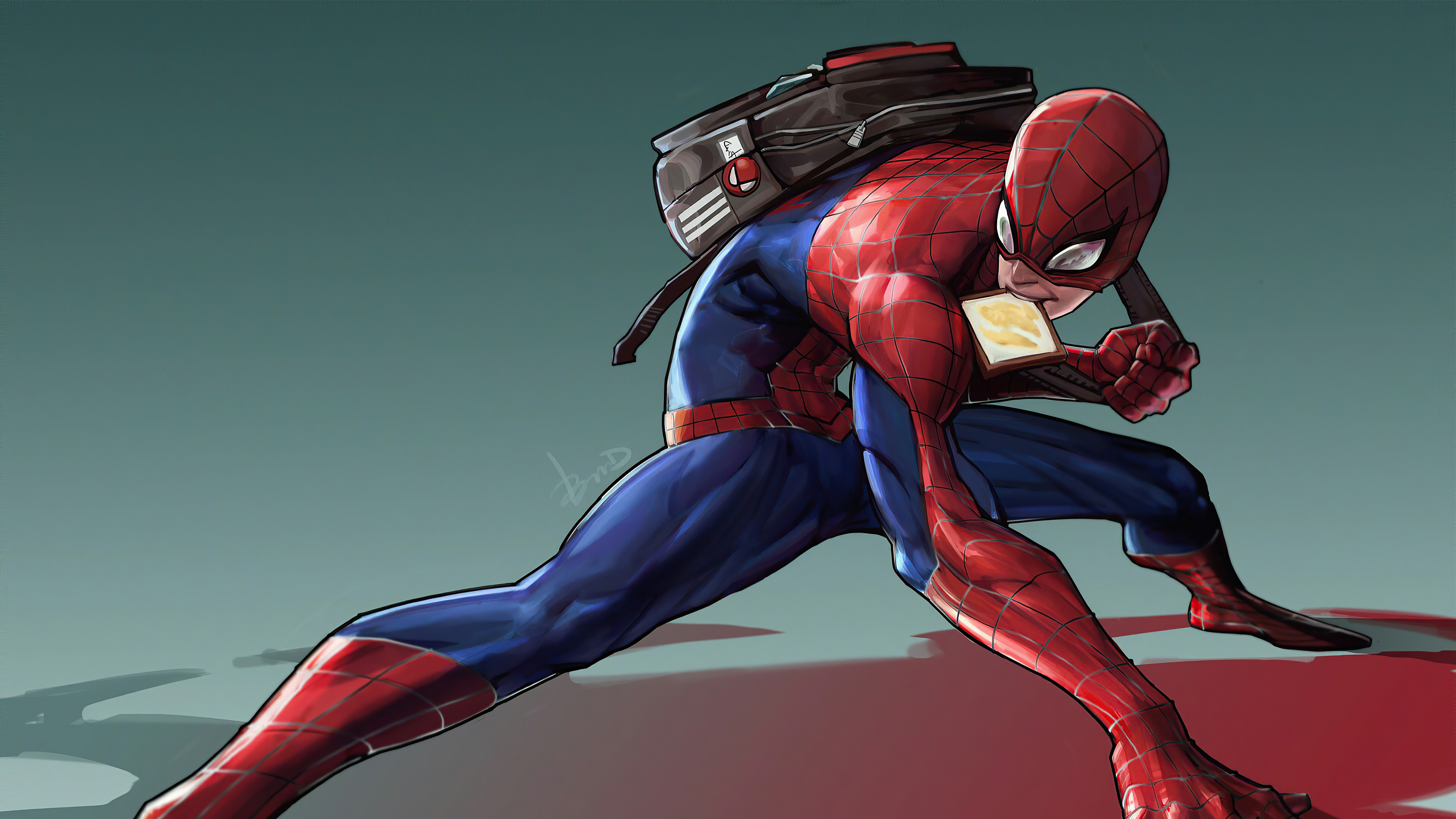 spider man eating butter toast 1596915246