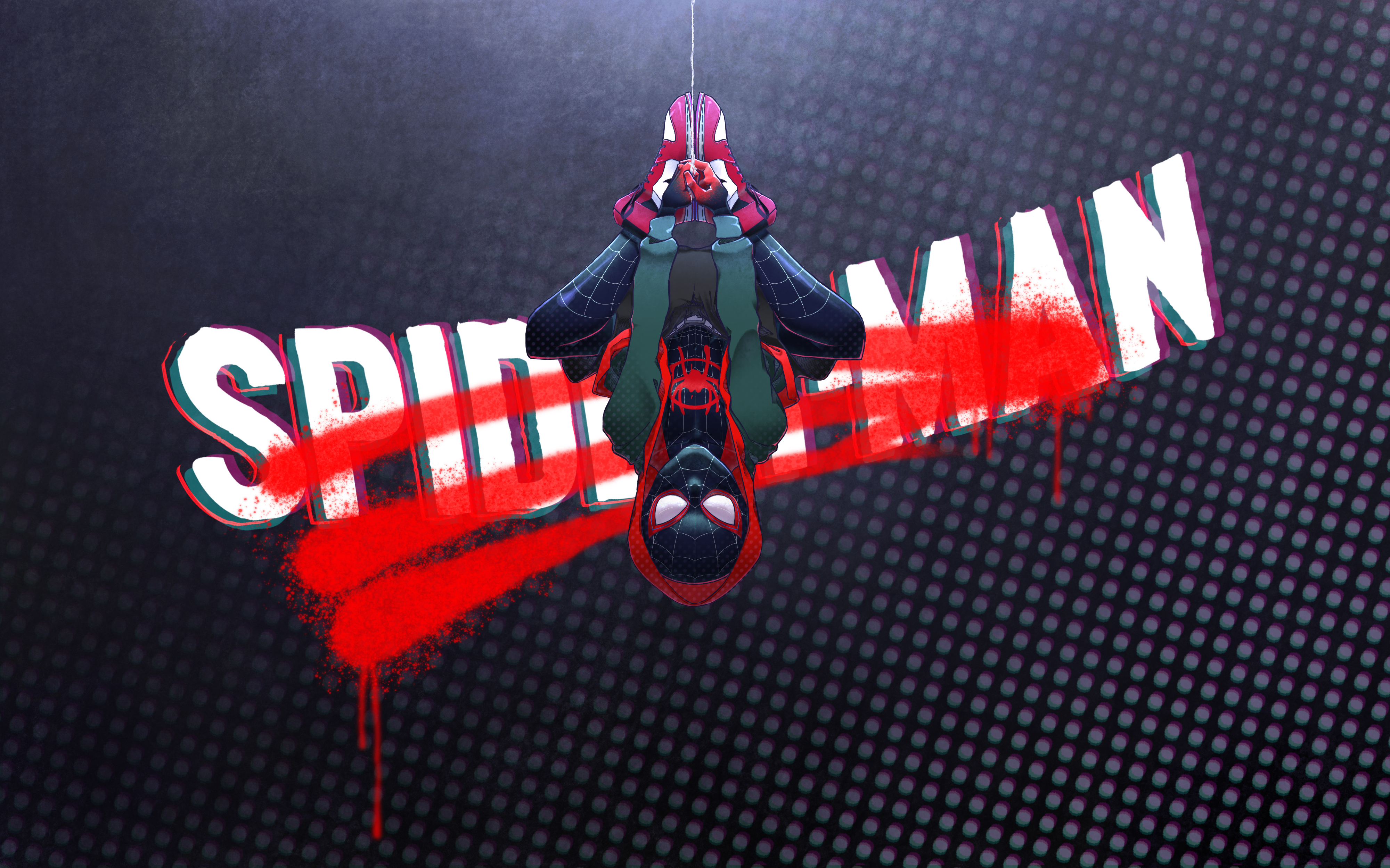 spider man up side down 1596915671