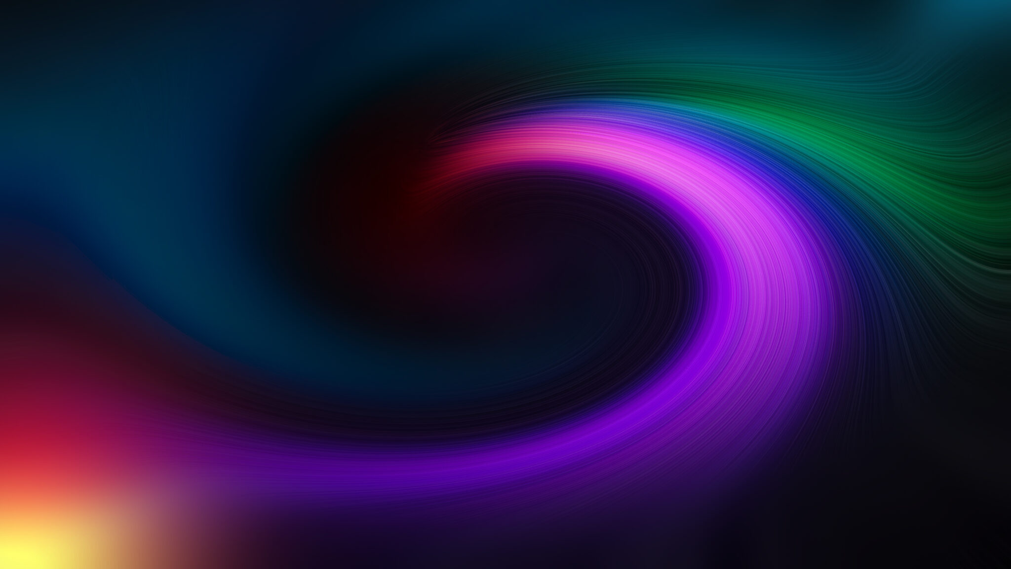 Spiral Moving Colors Abstract