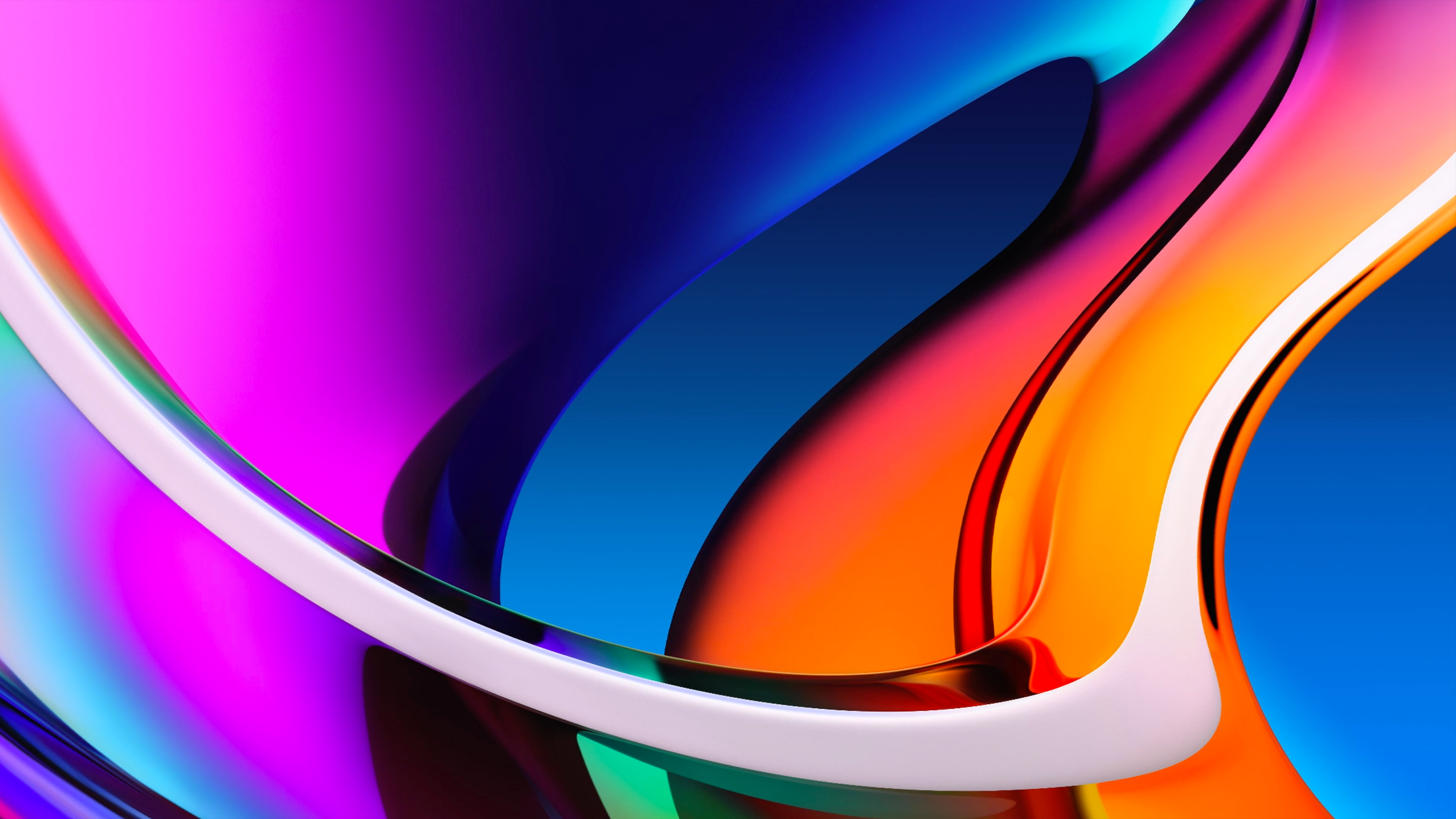 abstract colorful glass bend shapes 4k 1602438293