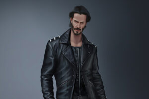 john wick wearing black leather jacket 4k 1602435156