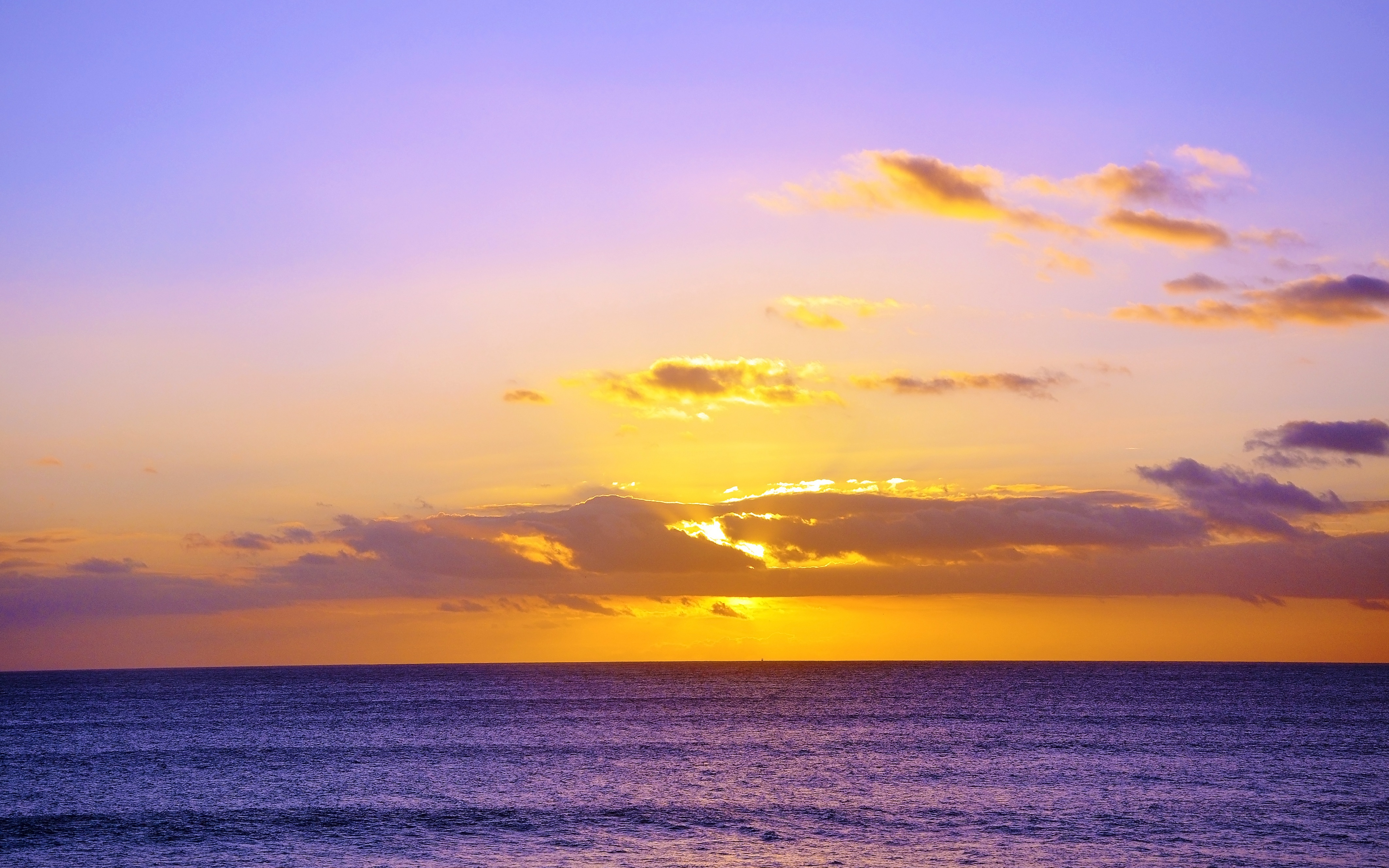 ocean sunset beautiful clouds 4k 1602504248