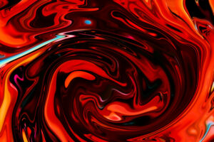 red swirl float abstract 4k 1603390998