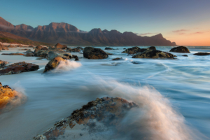 rocky waves long exposure 4k 1602504494