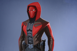 red hood superhero 4k 1604348255