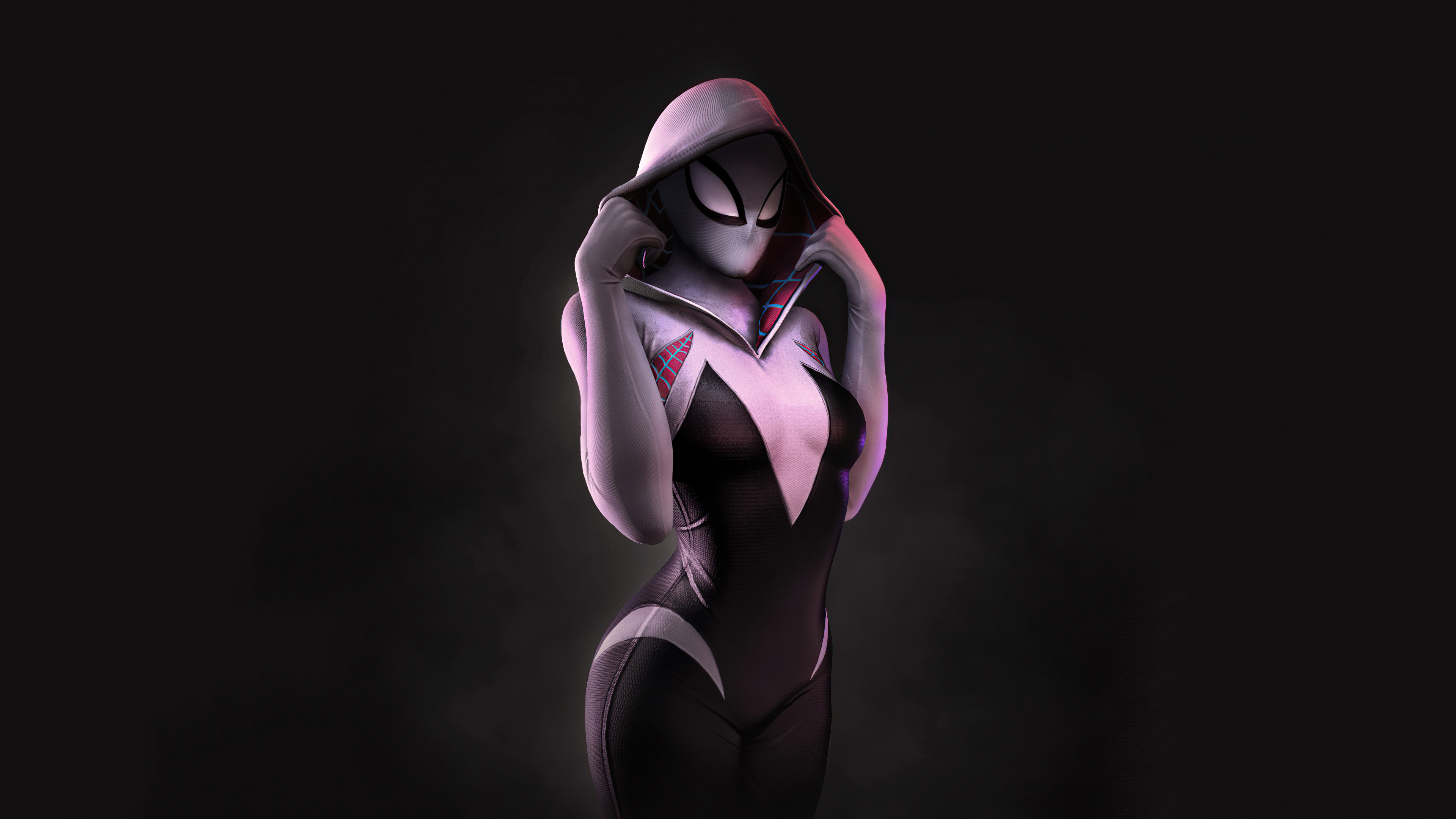 spider gwen artwork 2020 4k 1604347882