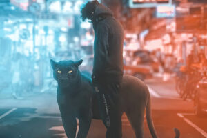 black panther and hoodie boy 4k 1608581273