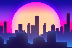 city vibes synthwave 4k 1608658629