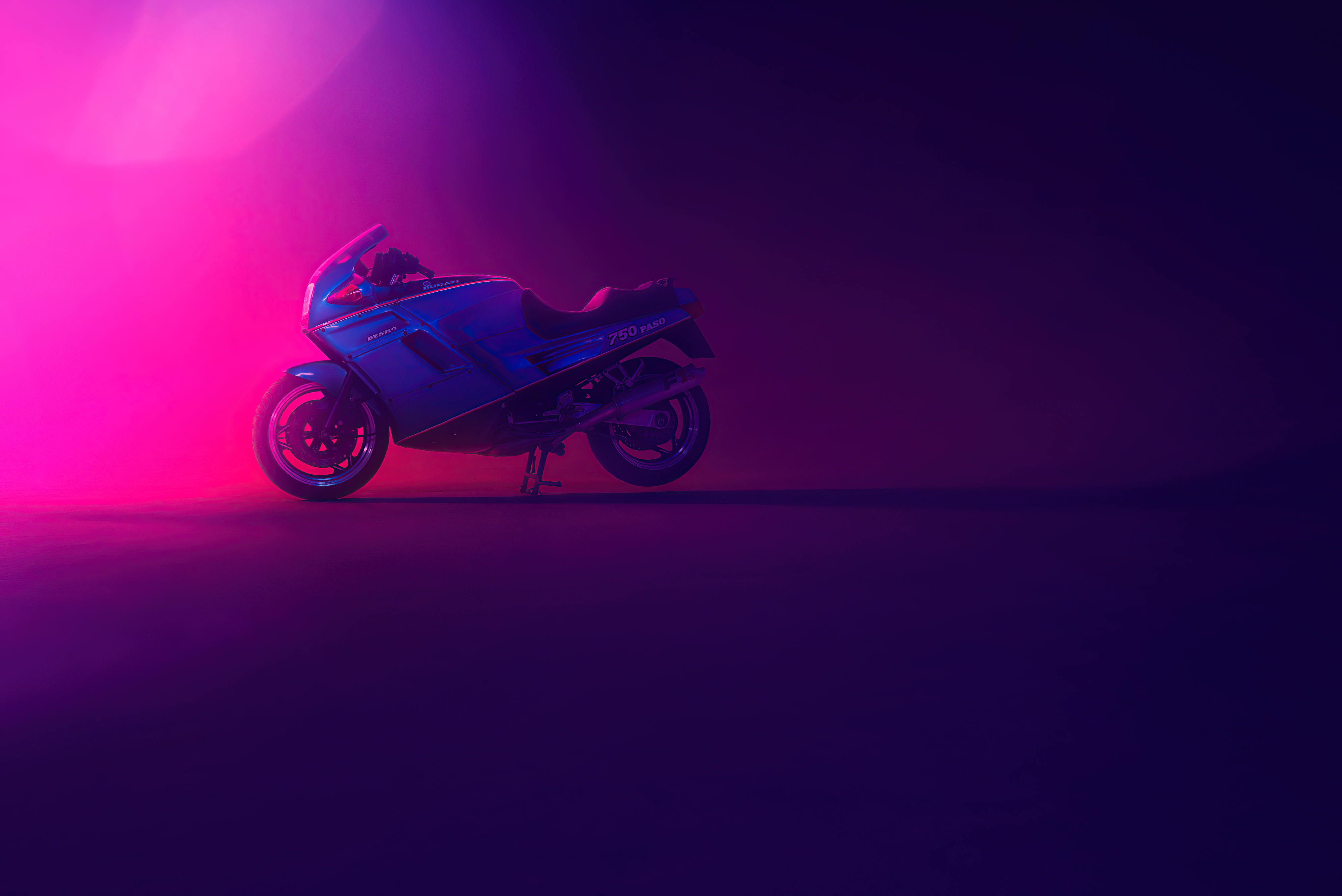 ducati neon 4k 1609016432