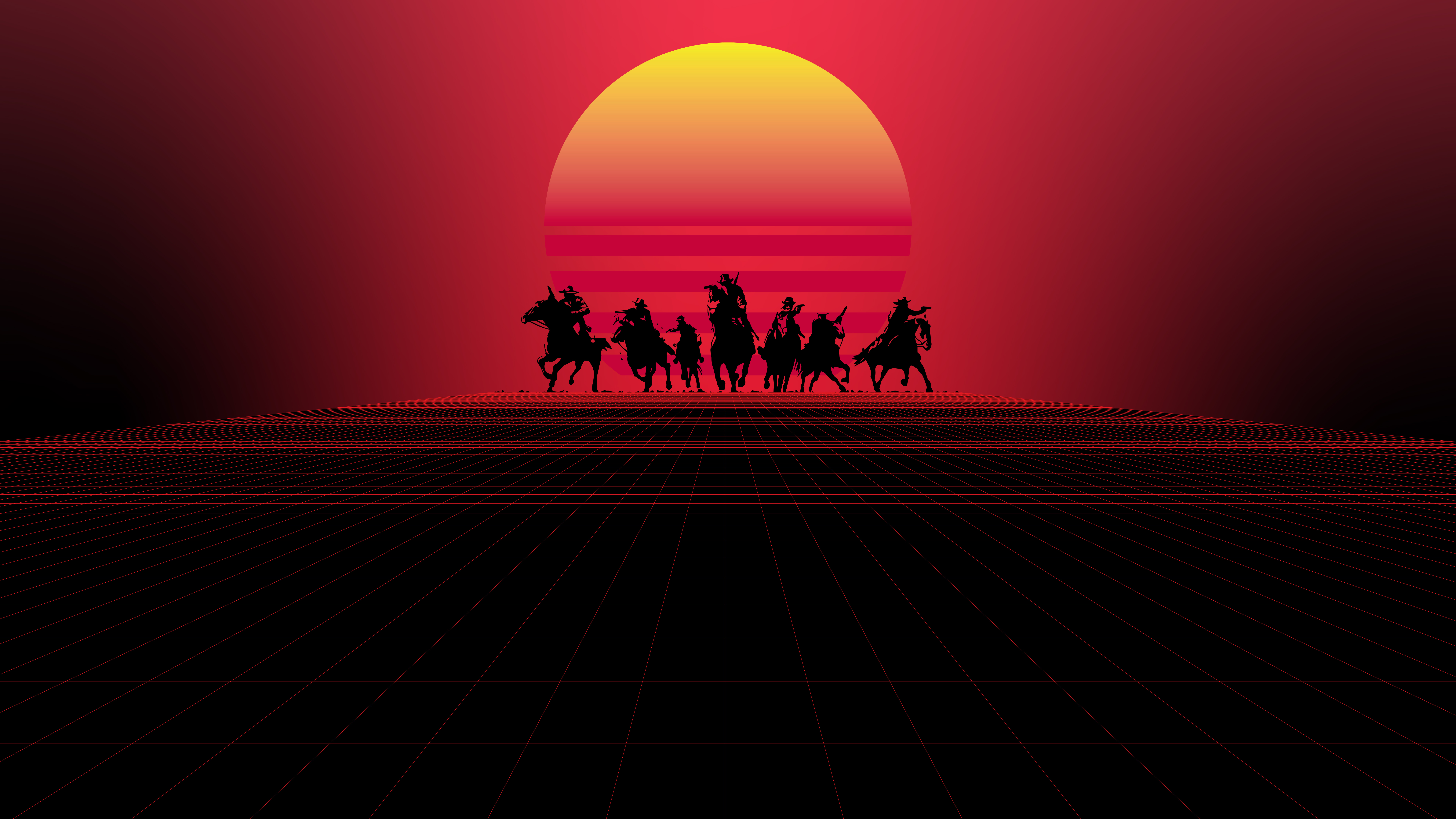 red dead redemption minimal 8k bk