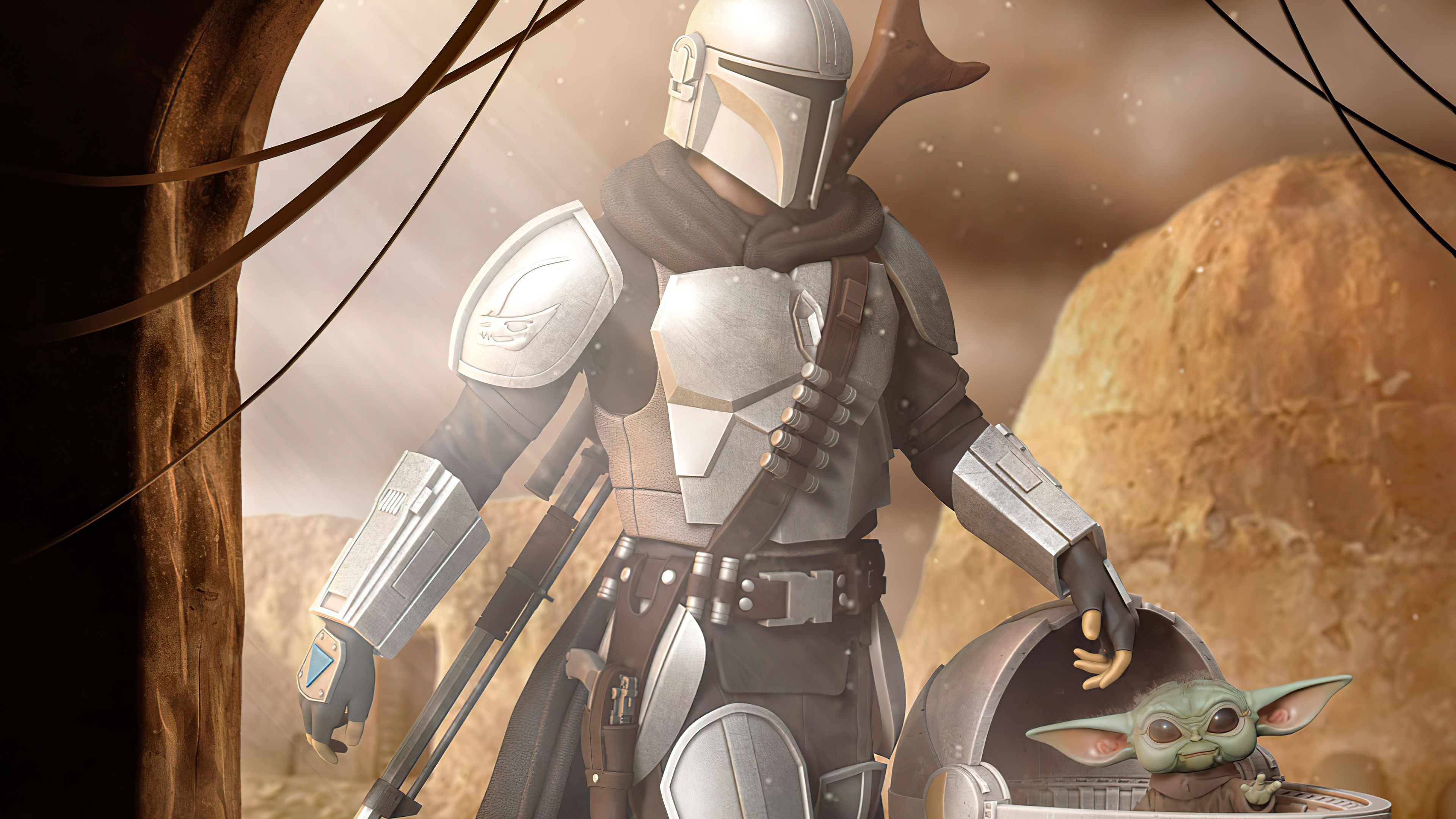 a clan of two mandalorian 4k 1615203233