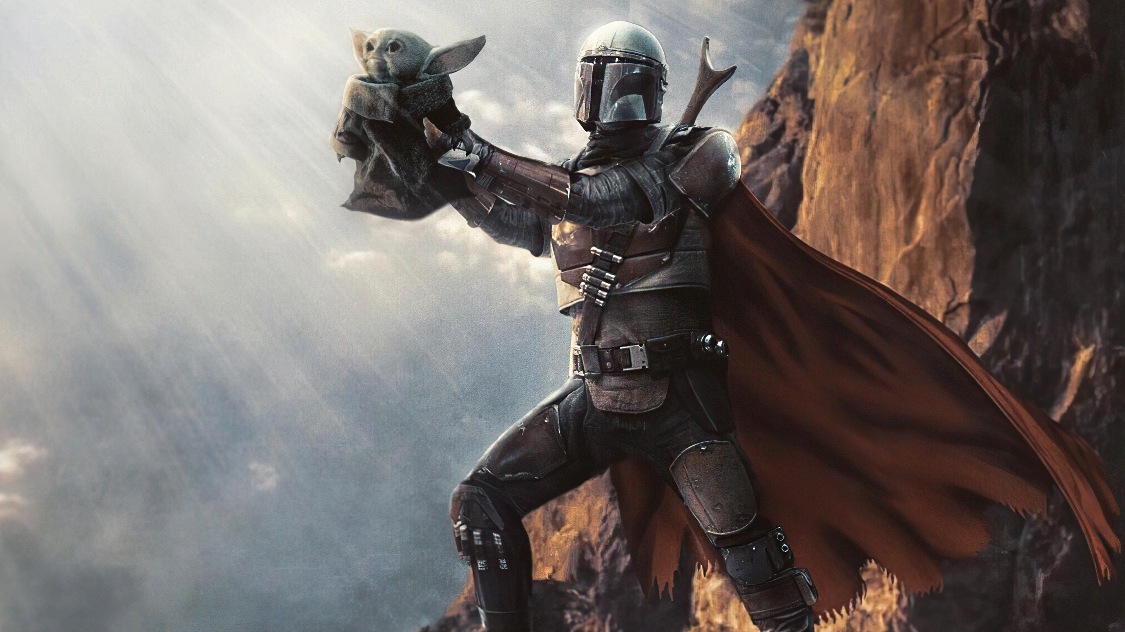 Wallpaper 4k Baby Yoda And The Mandalorian 4k Baby Yoda And The Mandalorian 4k Wallpapers