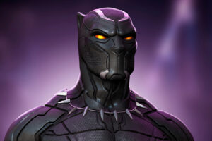 black panther glowing eyes 4k 1616957339