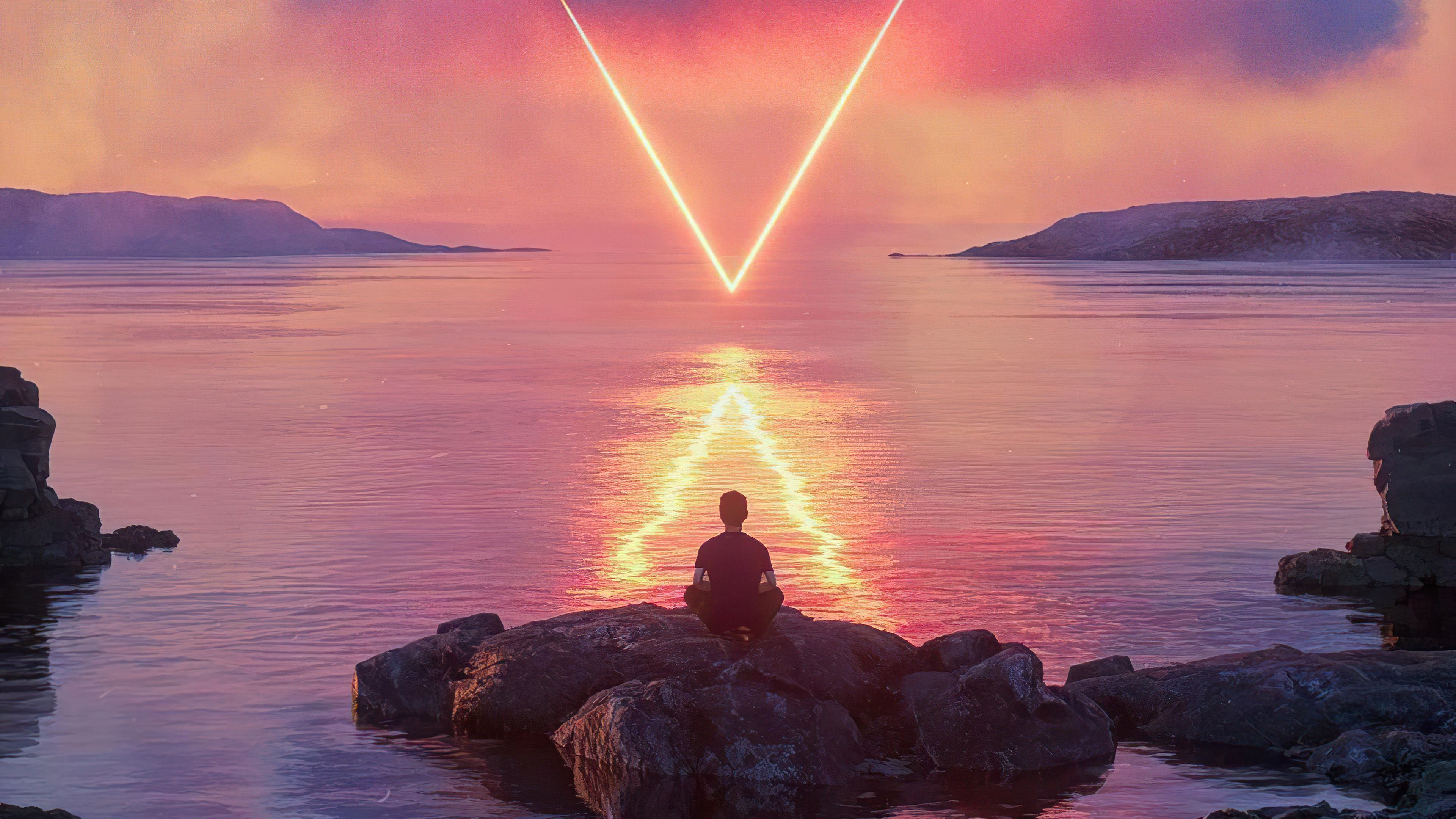 boy meditating life triangle 4k 1614617744