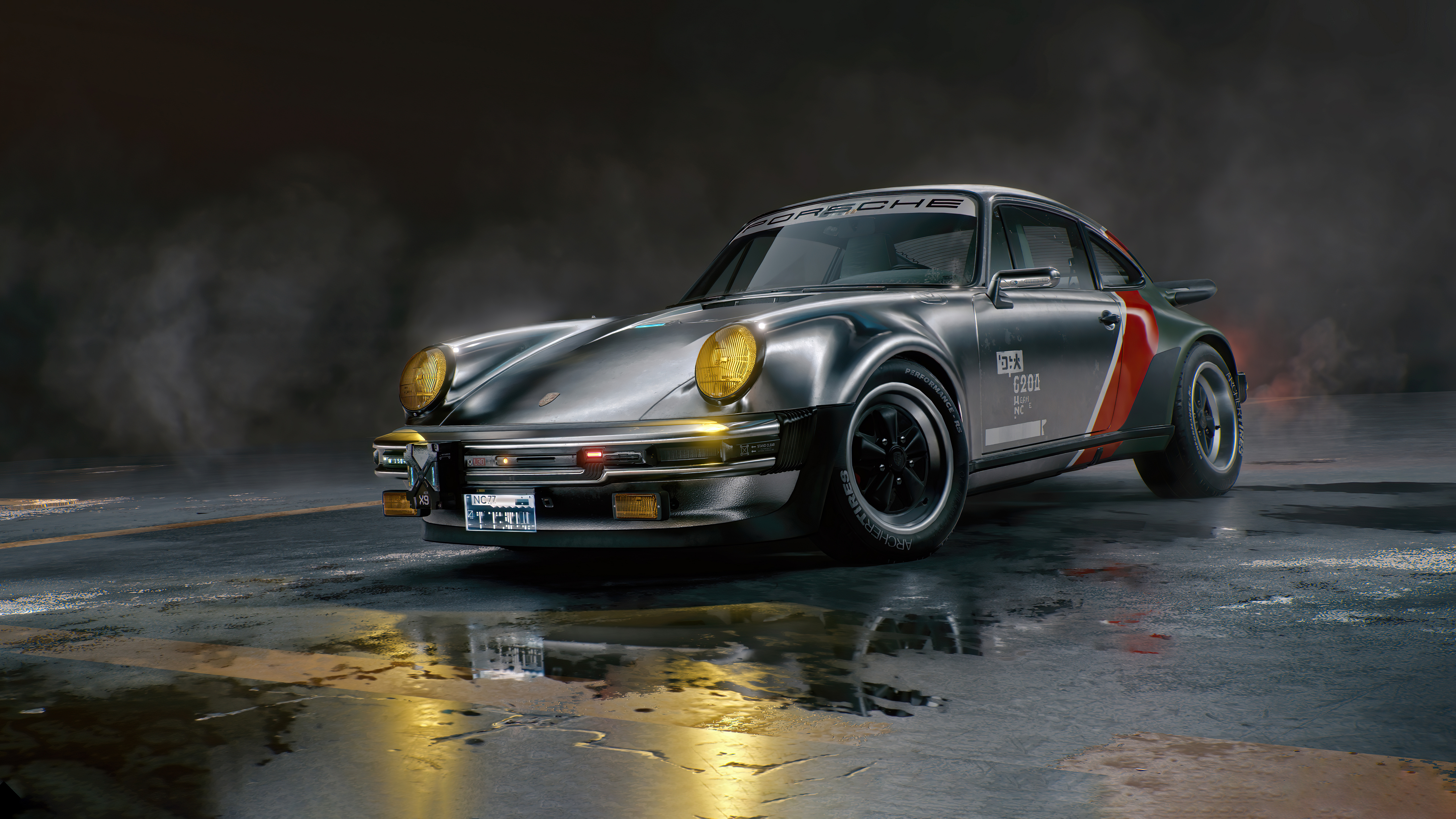 cyberpunk 2077 johnny silverhands porsche 911 4k 1615134193