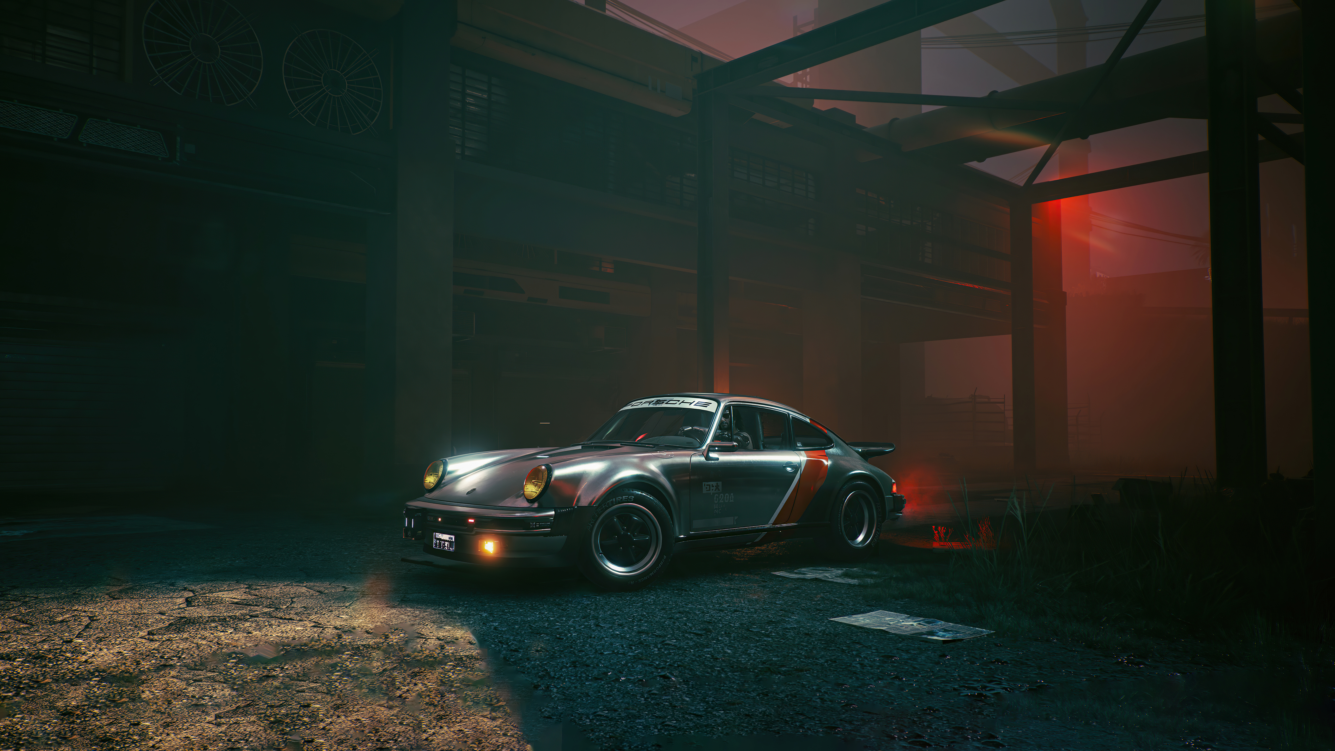 cyberpunk 2077 johnny silverhands porsche 911 turbo 4k 1615133512