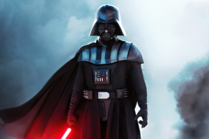 darth vader with red sword 4k 1615193576