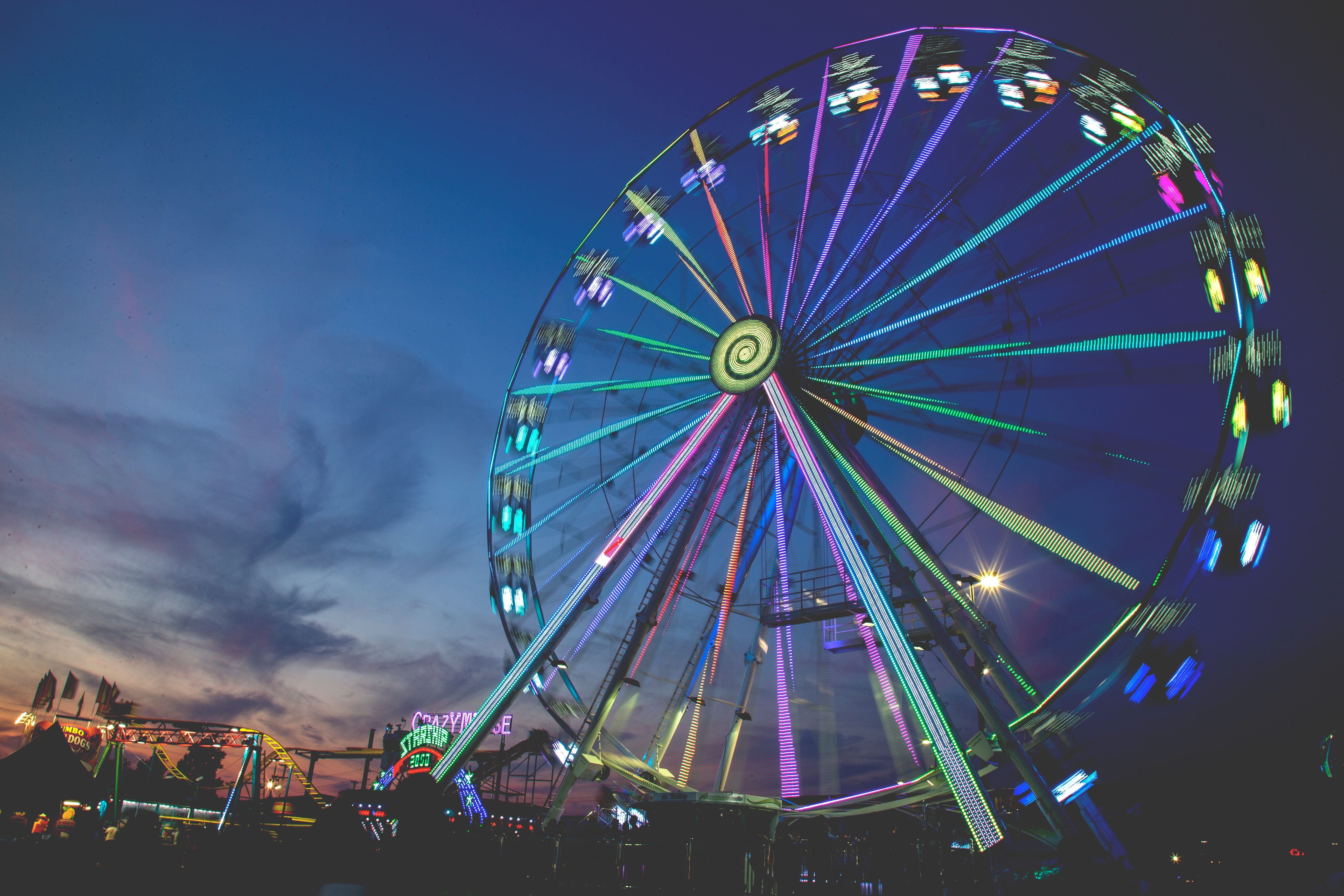 ferris wheel photography 4k 1616091761