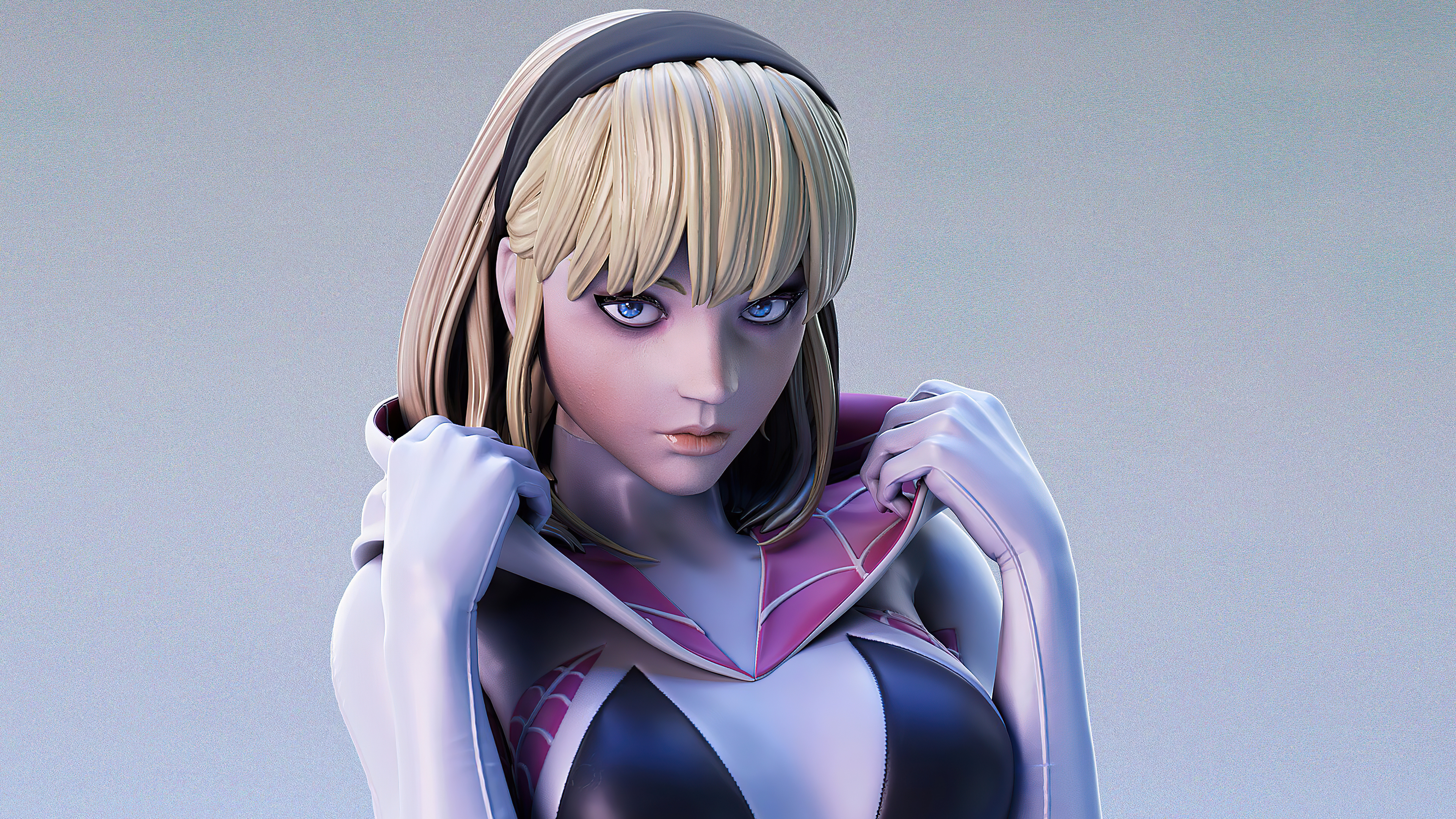 gwen stacy hood out 4k 1616955881