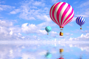 hot air balloon people illustrator 4k 1614623529