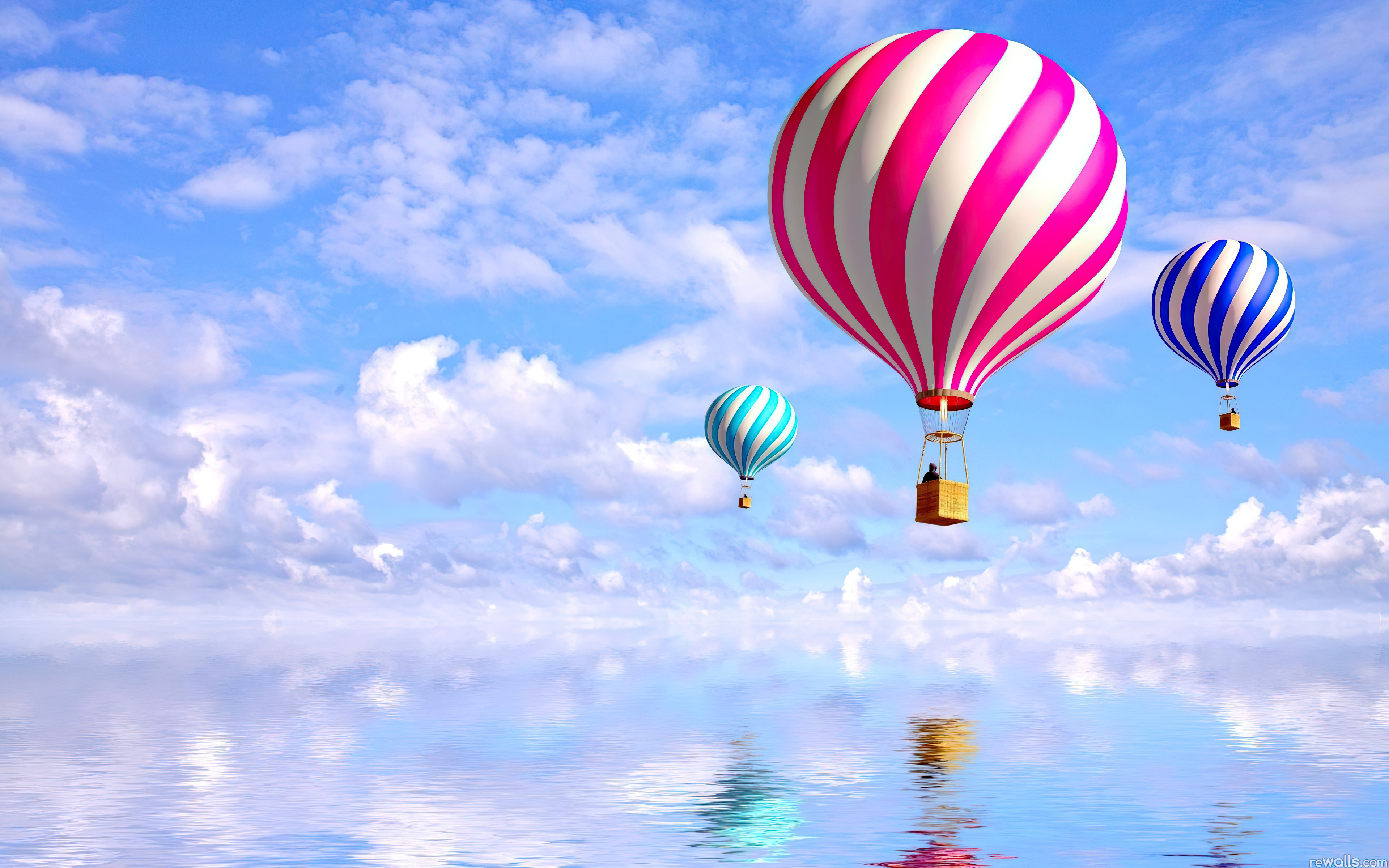 hot air balloon people illustrator 4k 1614623529