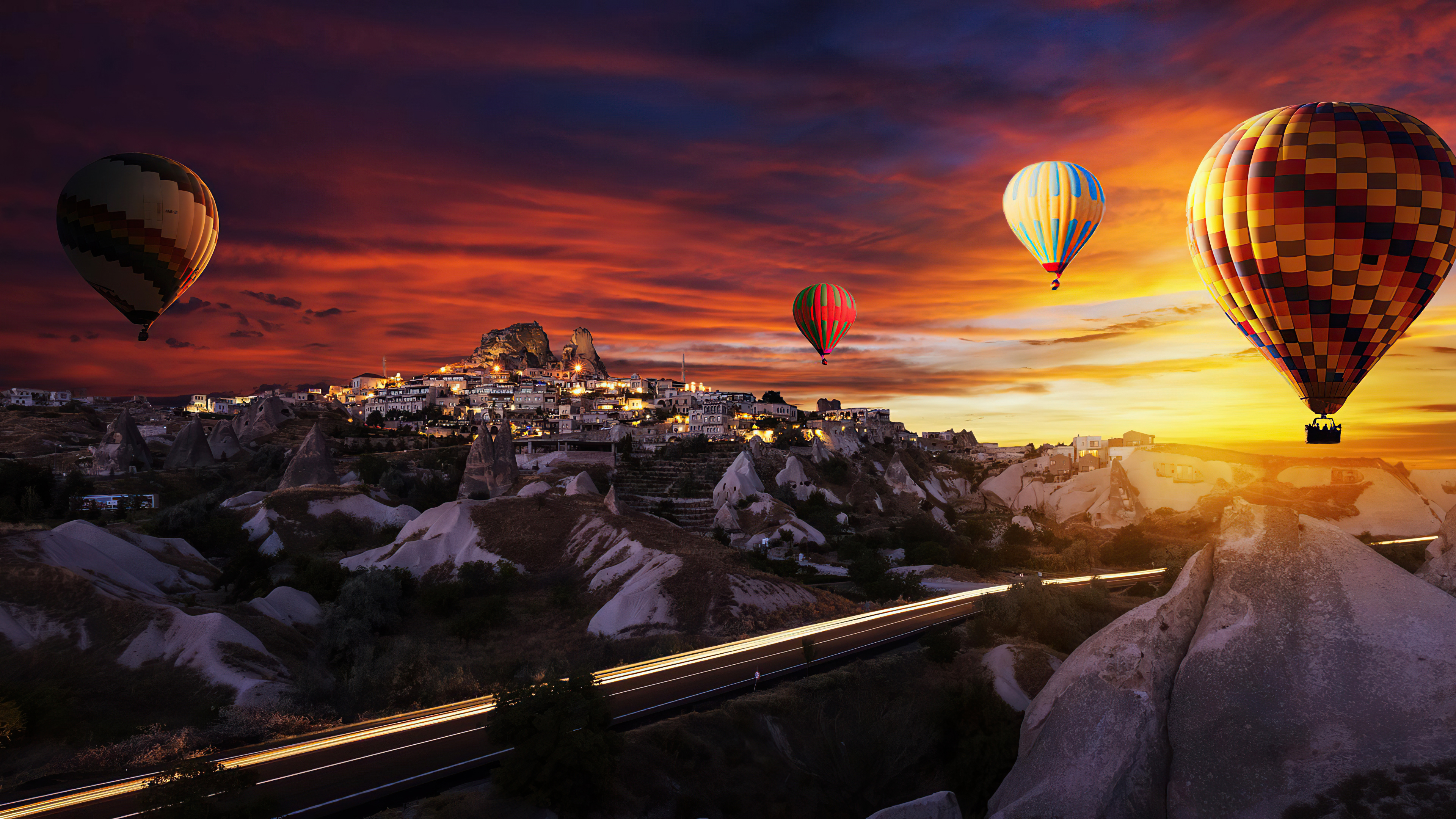 hot air balloons over goreme 4k 1614623495