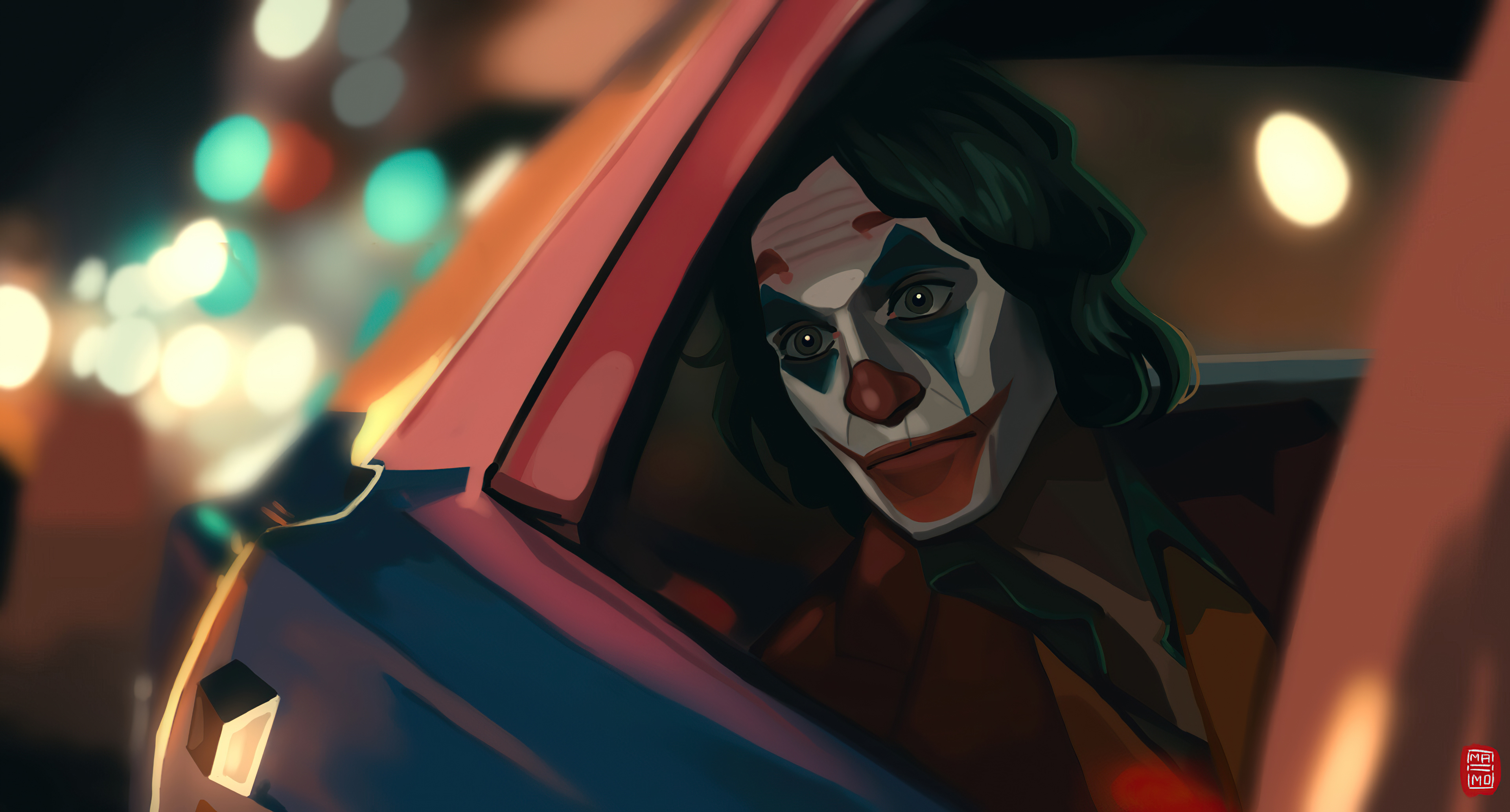 joker in car 4k 1616961105