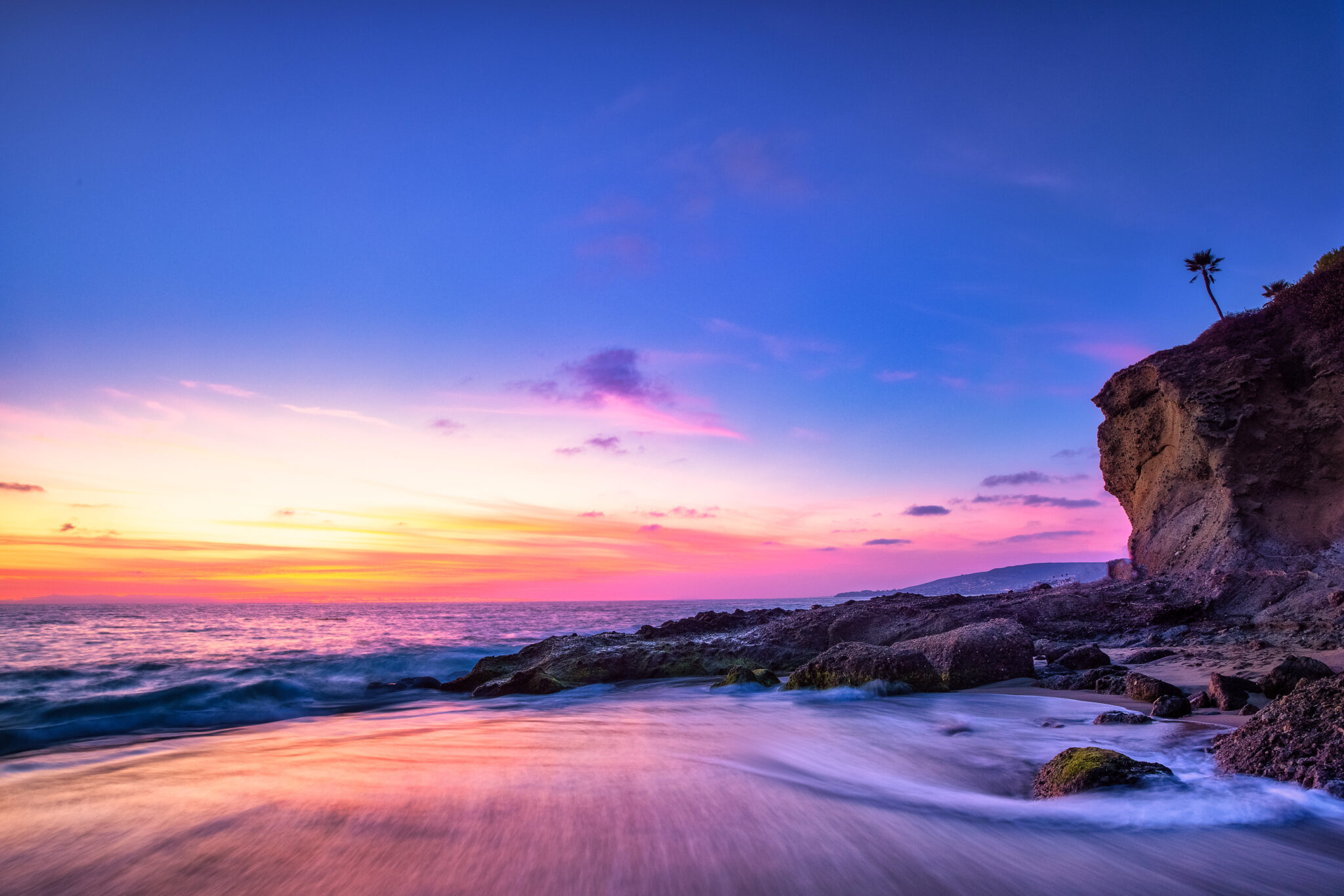 Laguna Beach Seascape Long Exposure 4k 9122