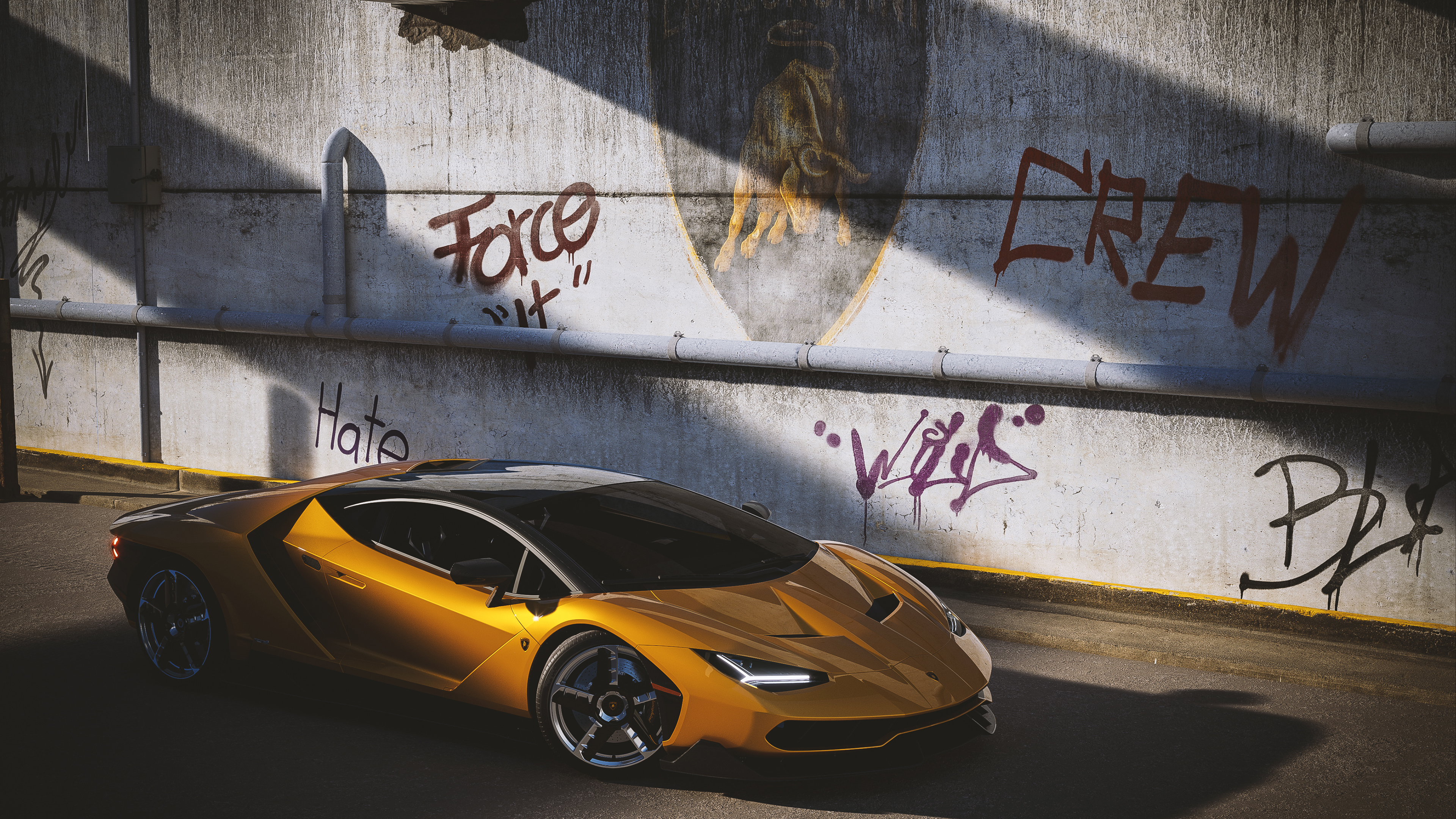 lamborghini centenario yellow cgi 2021 4k 1614626041