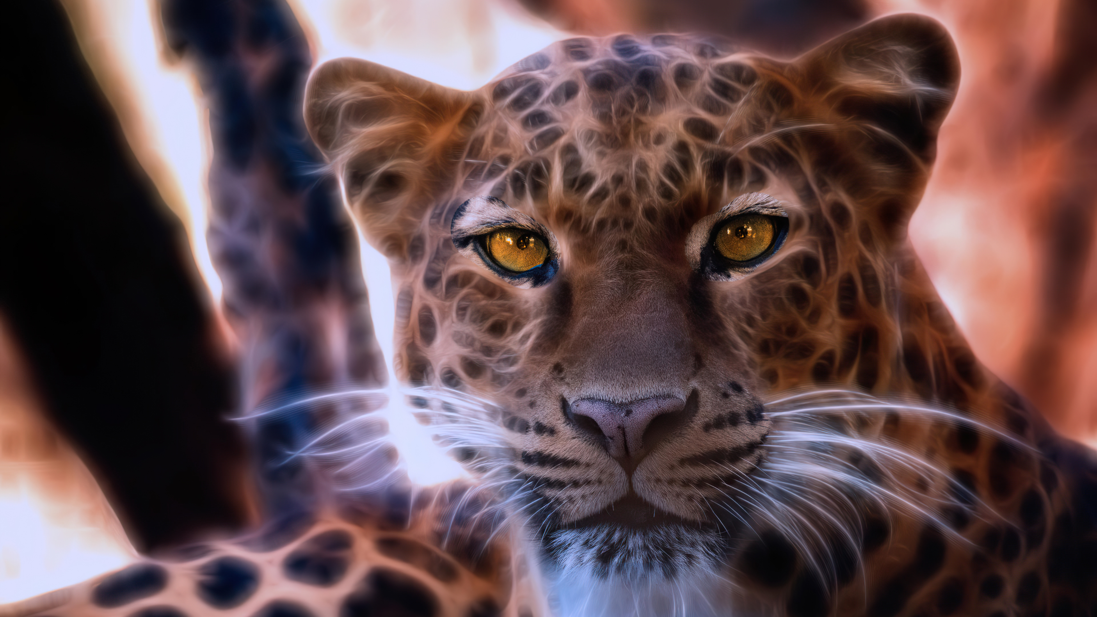 leopard crystal glowing 4k 1616872018