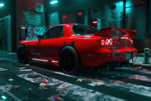 mazda rx7 red cgi art 4k 1614620970