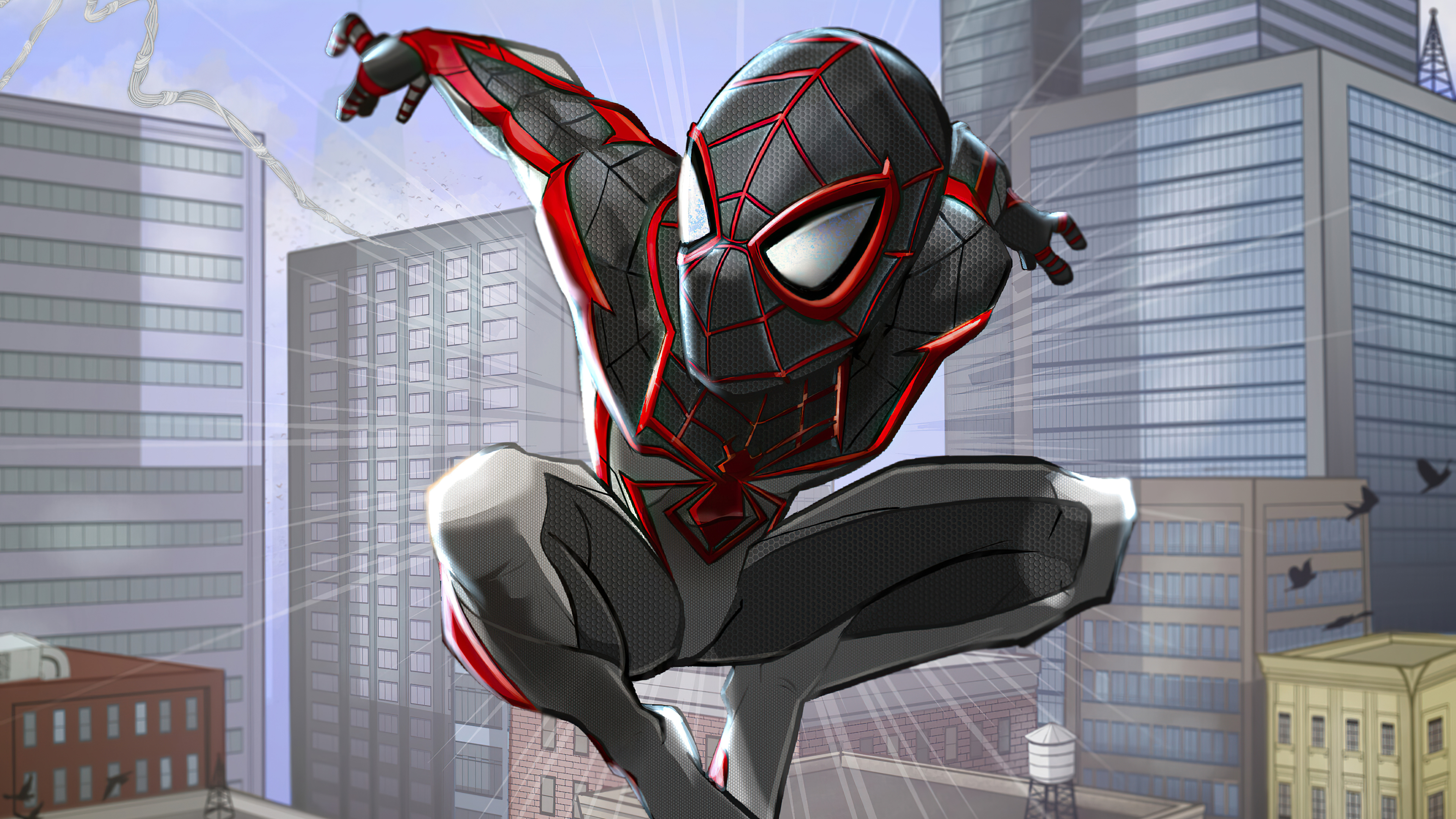 miles morales track suit 4k 1616955318