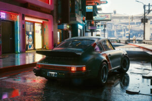 porsche cyberpunk 2077 in city 4k 1615132932