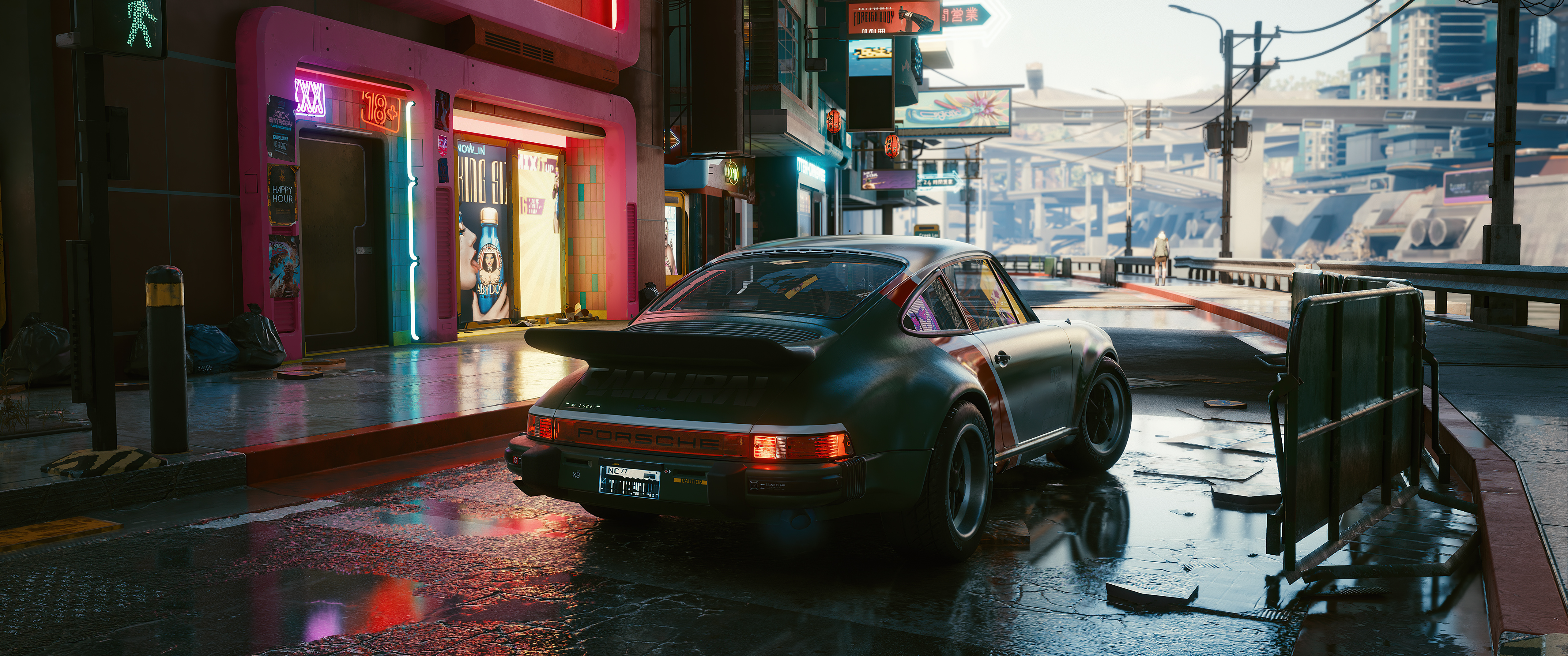 porsche cyberpunk 2077 in city 4k 1615132932