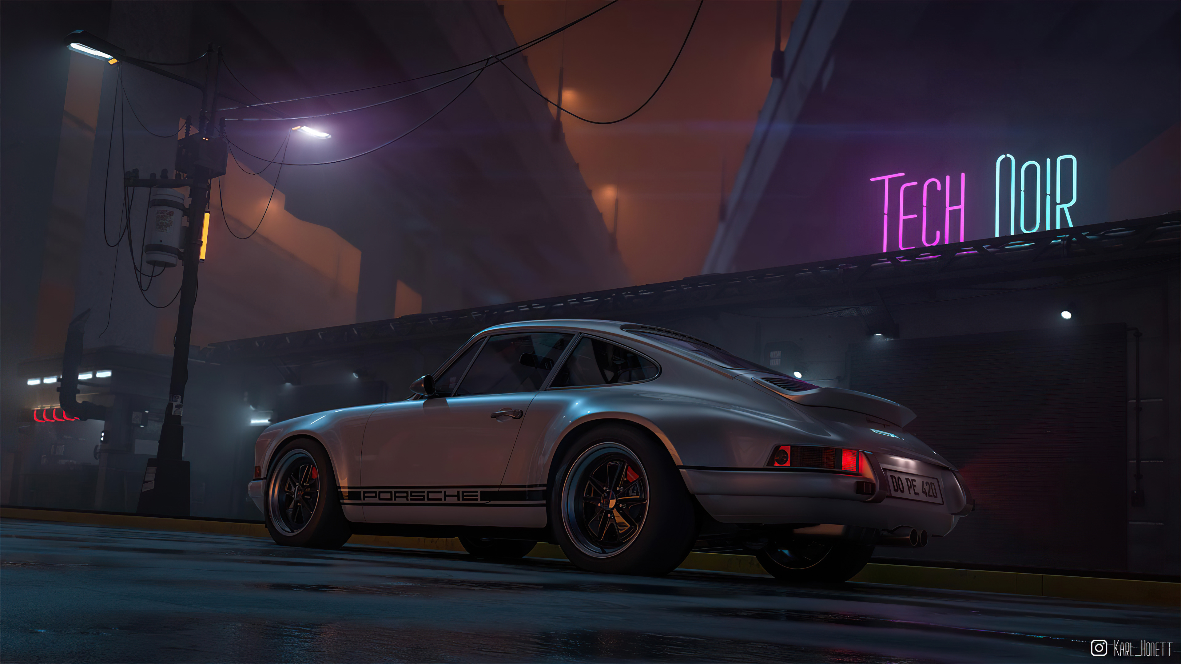 porsche outrun 4k 1614630991