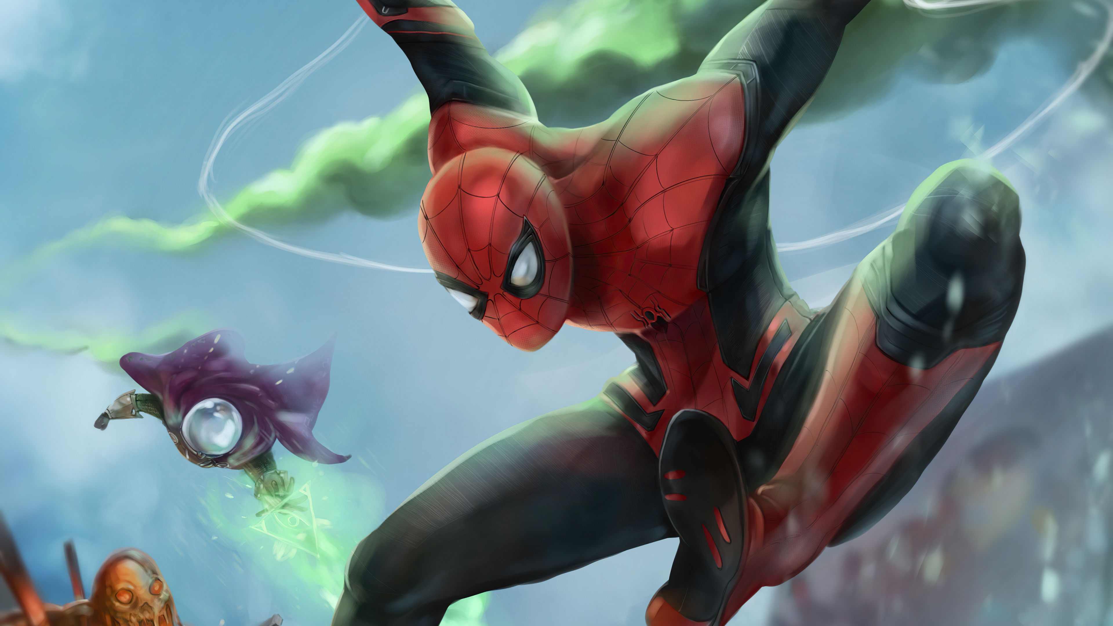 spider man far from home fan art 4k 1616961105