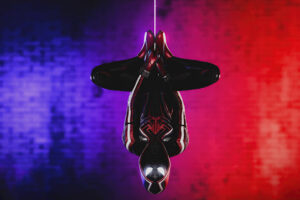 spiderman miles morales 2021 upside down 4k 1614860411